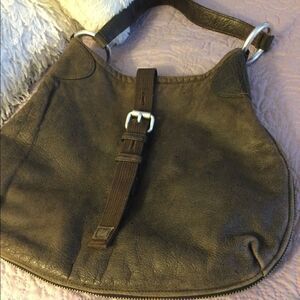 Salad Jeans brown distressed leather bag